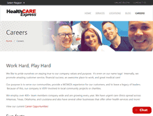 Tablet Screenshot of career.healthcareexpress.us